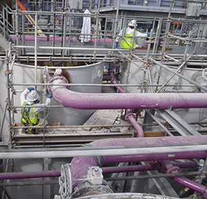 Nozzel Leak FRP Tank Repair
