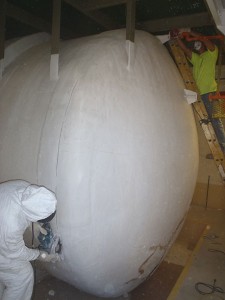 De-Molding Technique for FRP Dome Repair